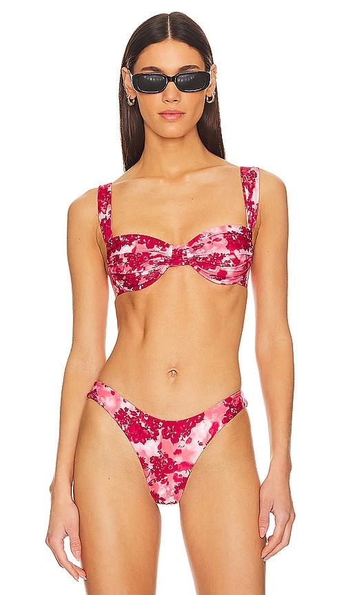 faithfull the brand sol top in fuchsia.