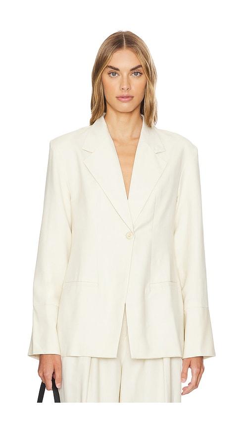 faithfull the brand soleil blazer in ivory.