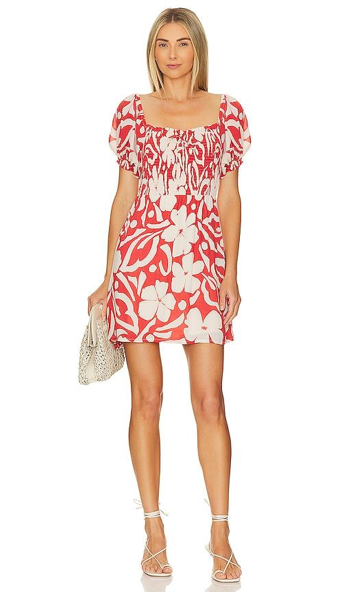 faithfull the brand x revolve domenica mini dress in red.