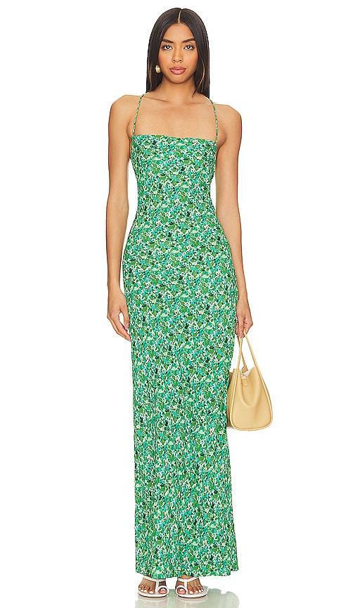 faithfull the brand x revolve lusia midi dress in green.