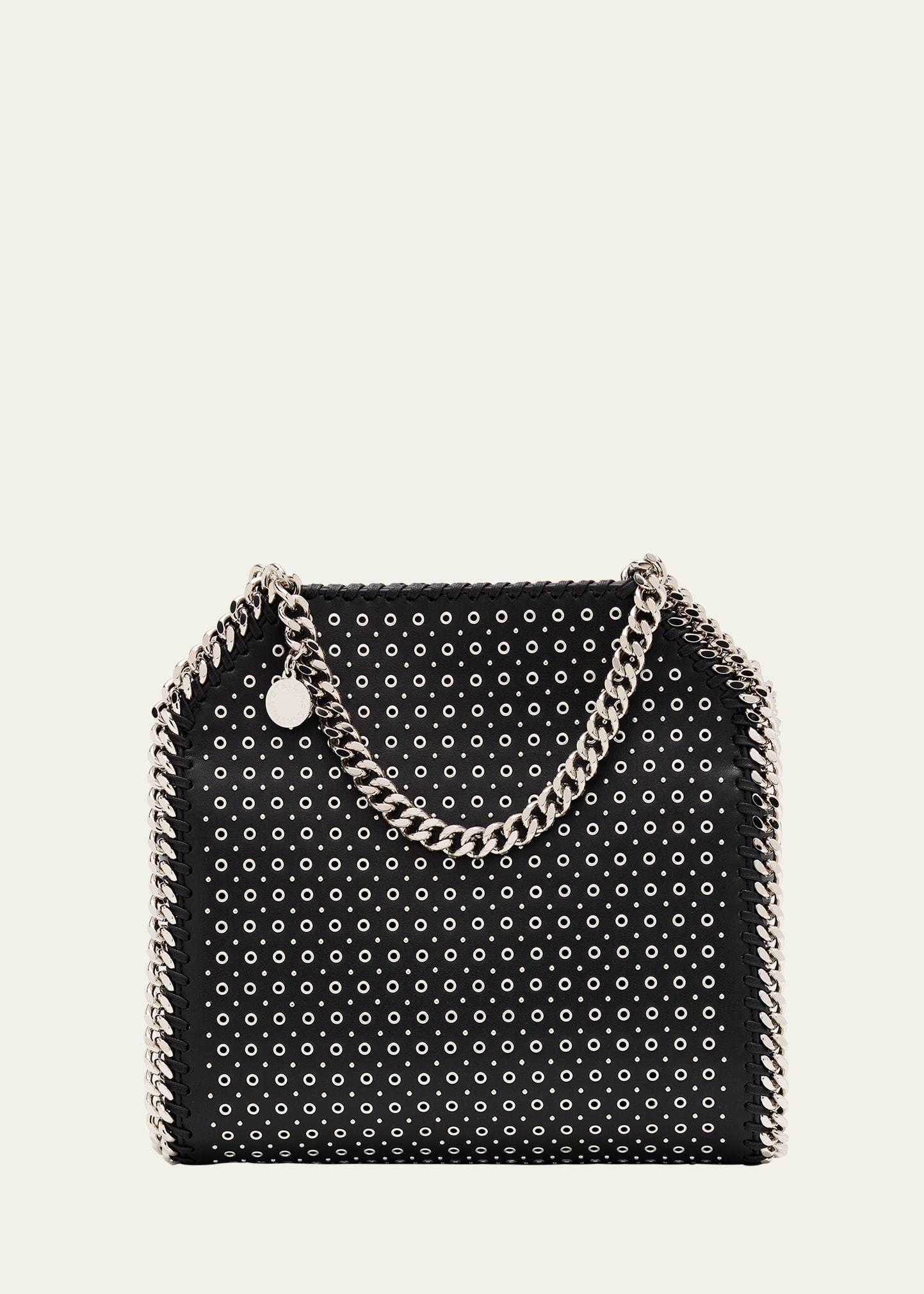 falabella metal eyelet mini top-handle bag