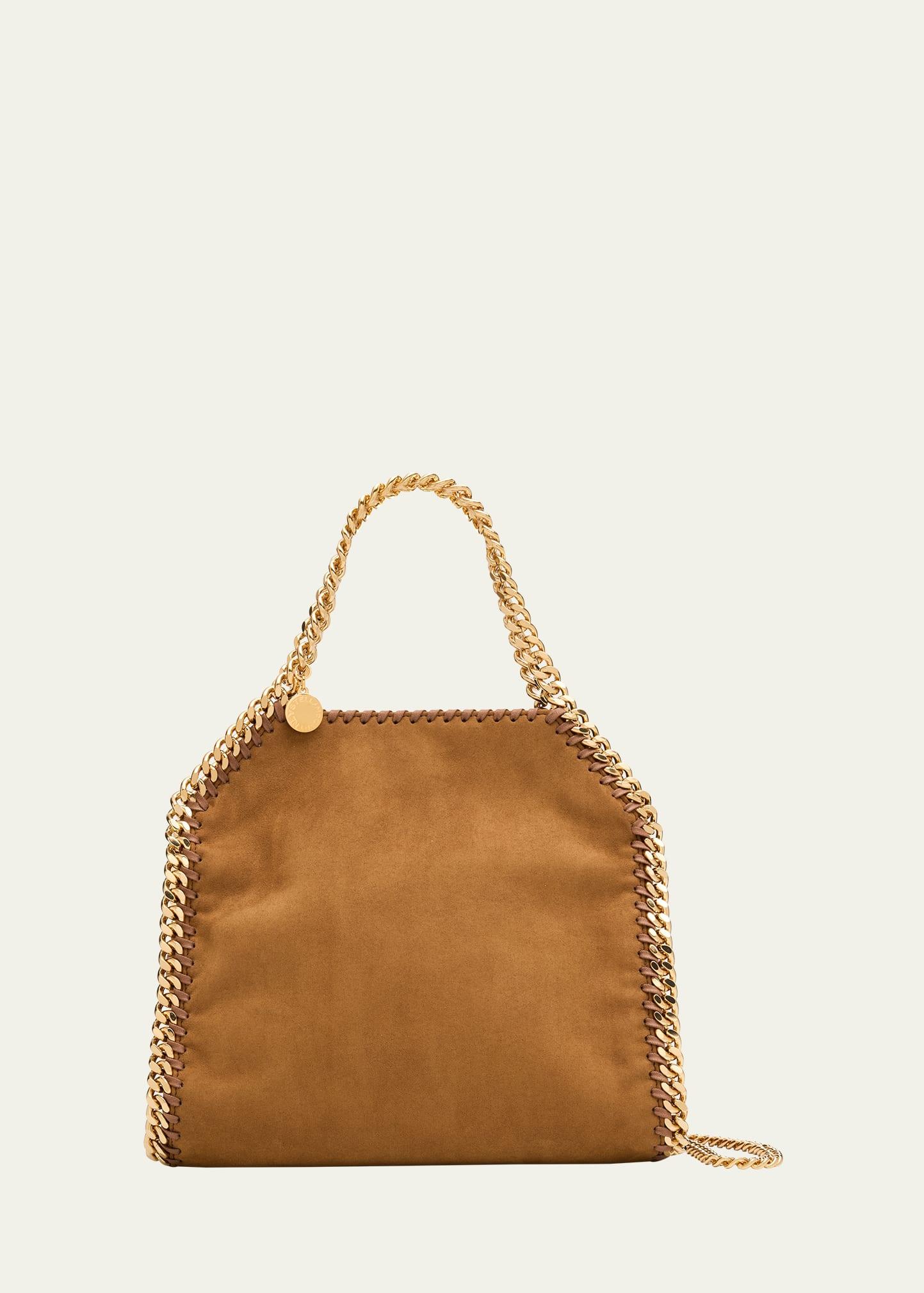 falabella mini vegan suede crossbody bag