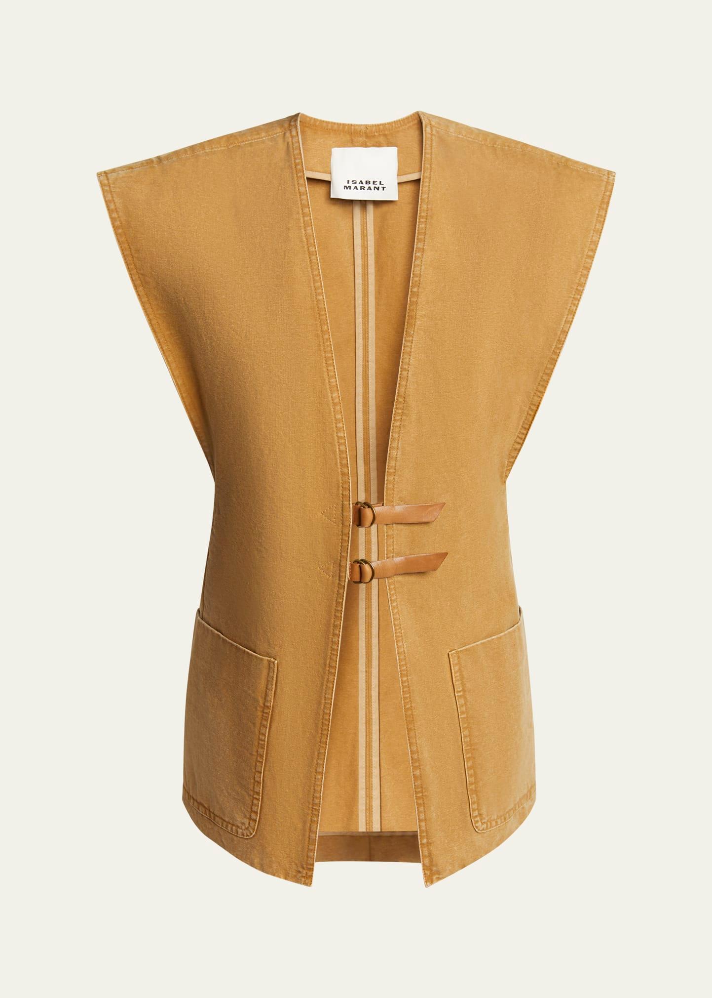 falila plunging cotton vest