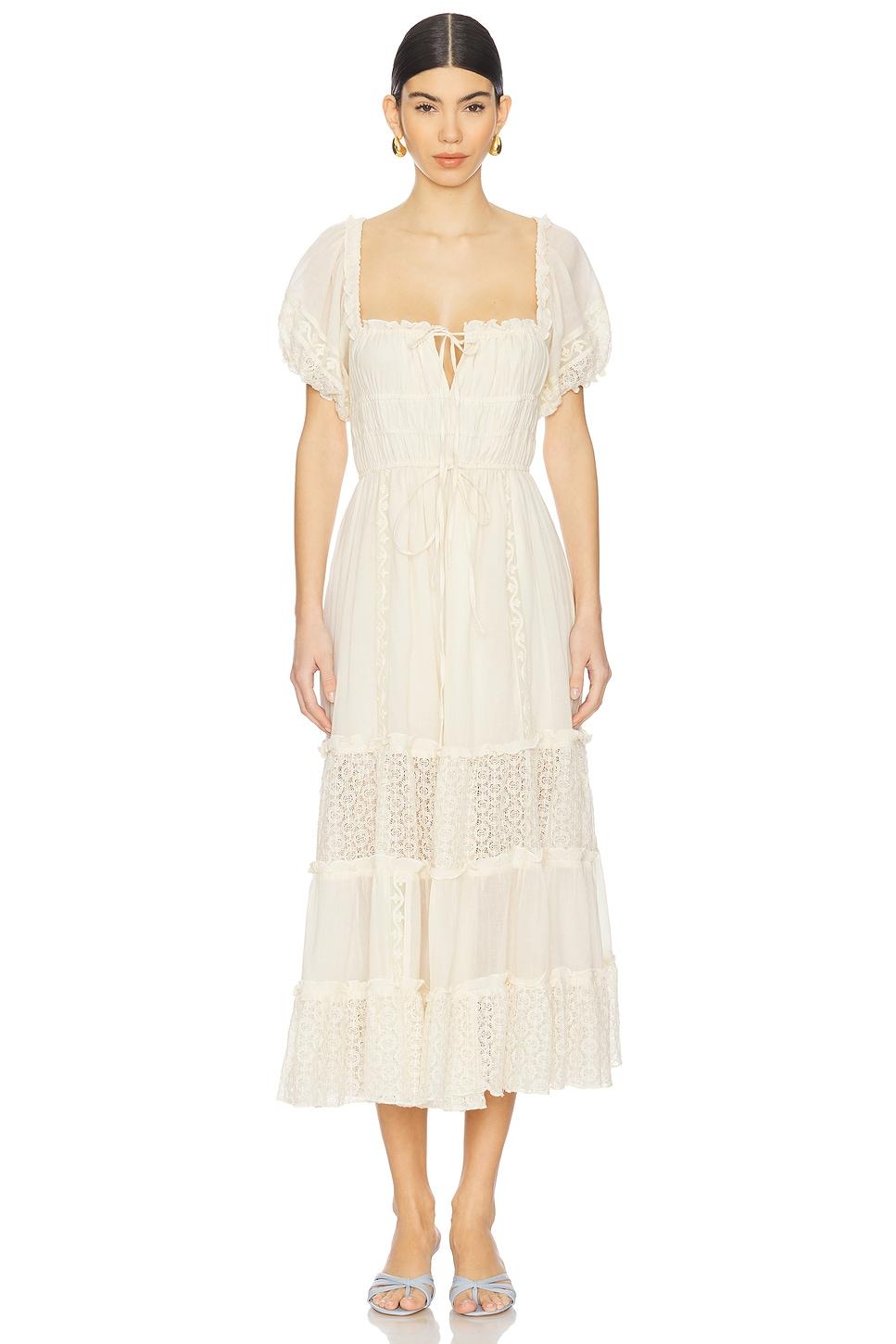 falling sun midi dress