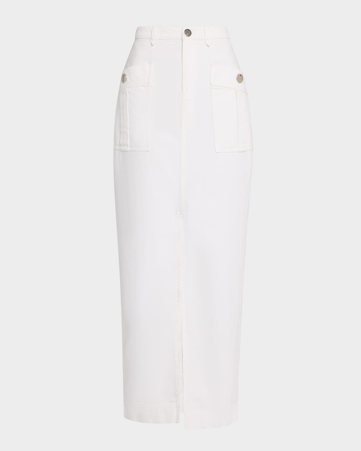 fallon cargo midi skirt