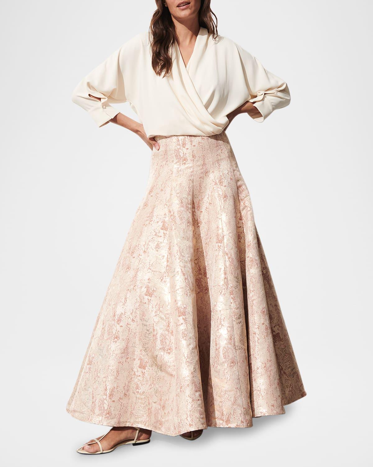 fallon crossover 3/4-sleeve top