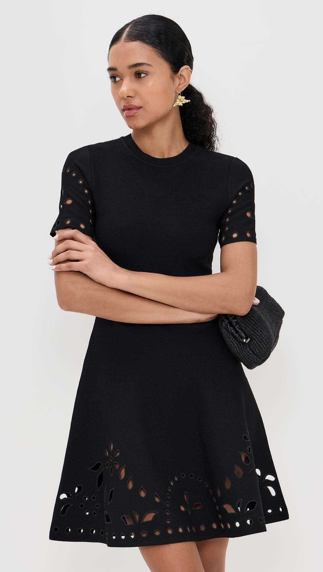 fania short sleeve knit mini dress