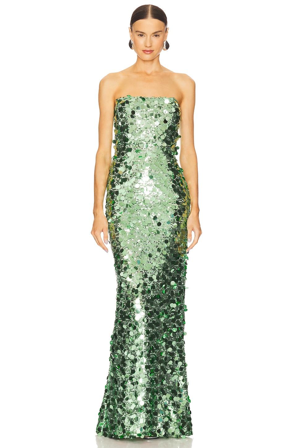 farah strapless gown