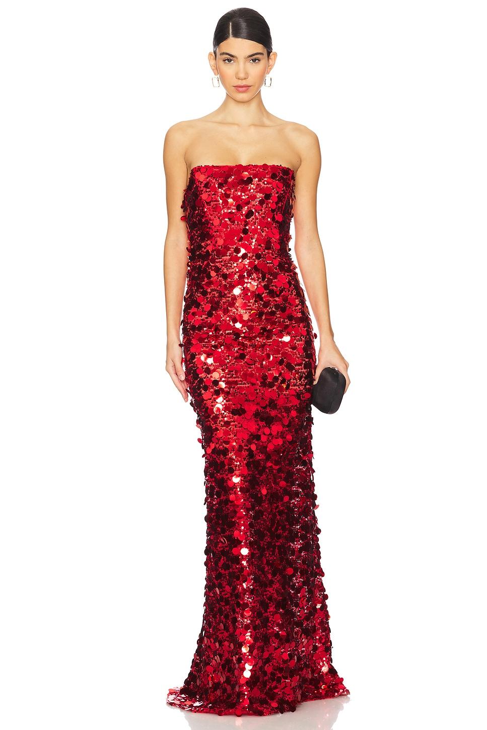 farah strapless gown