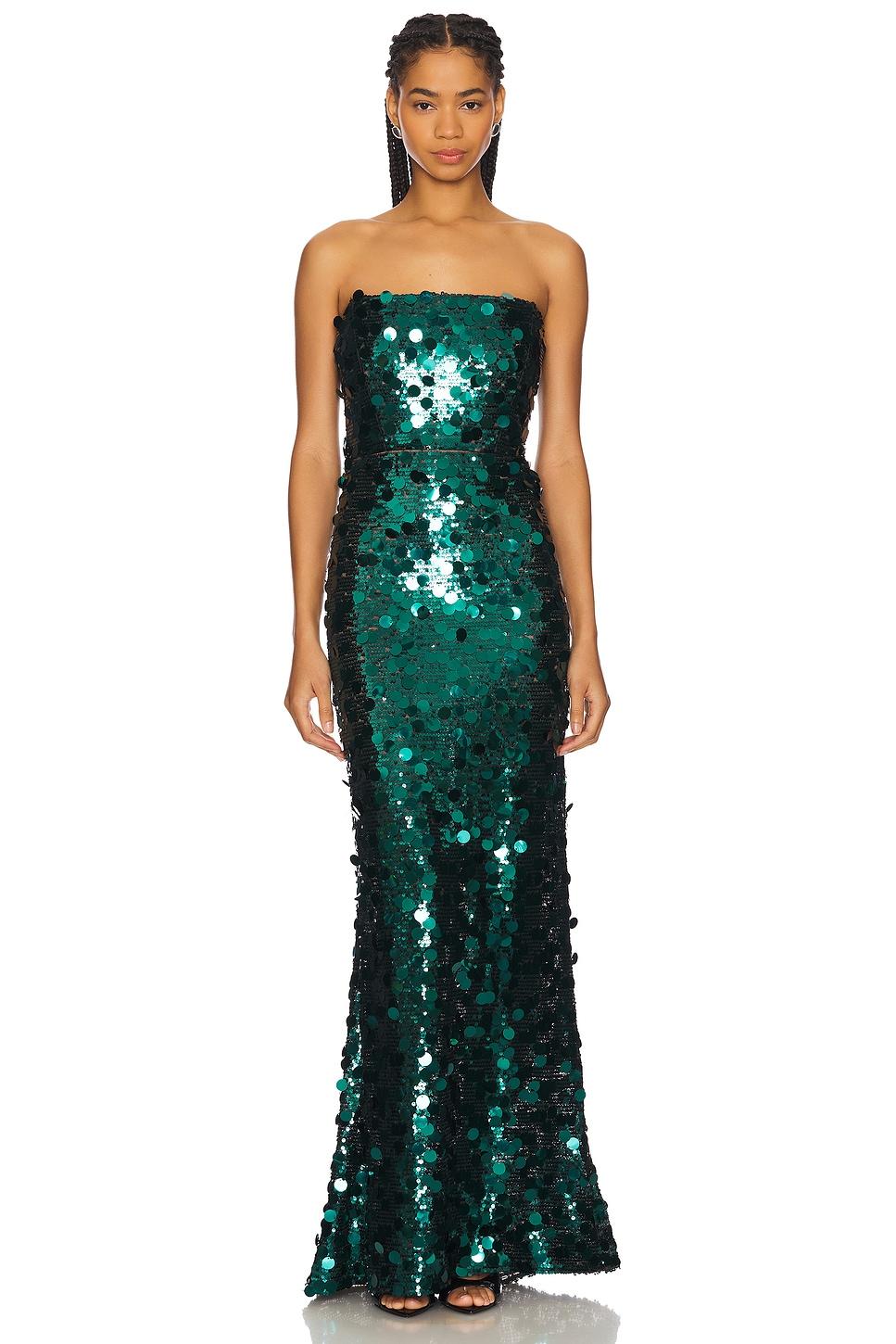 farah strapless gown