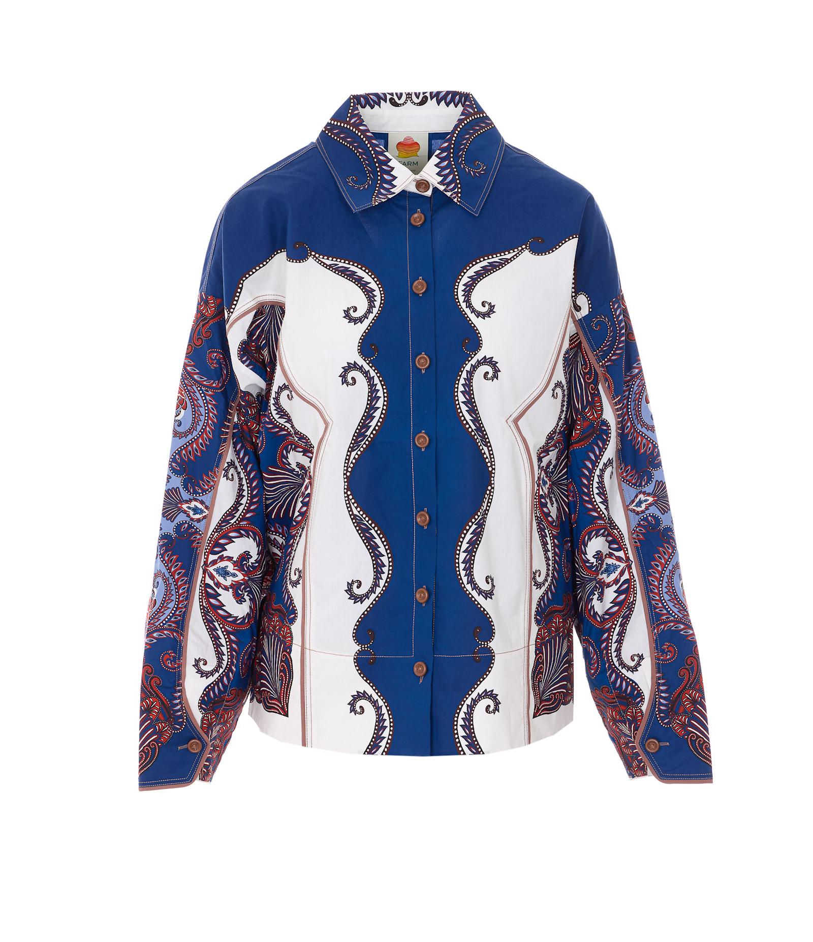 farm rio arabesque long sleeves shirt
