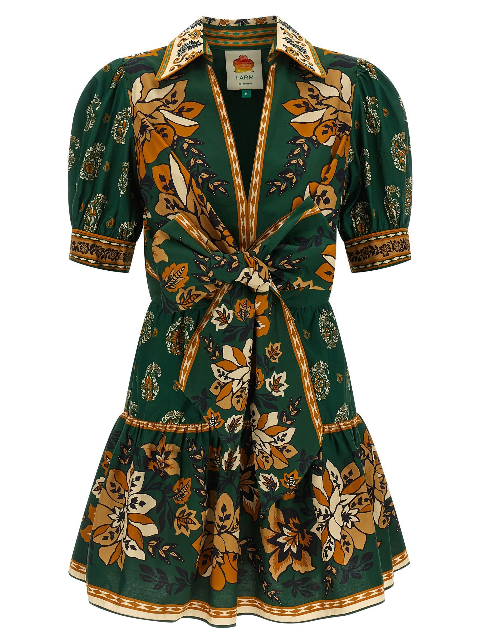 farm rio ayla green dress