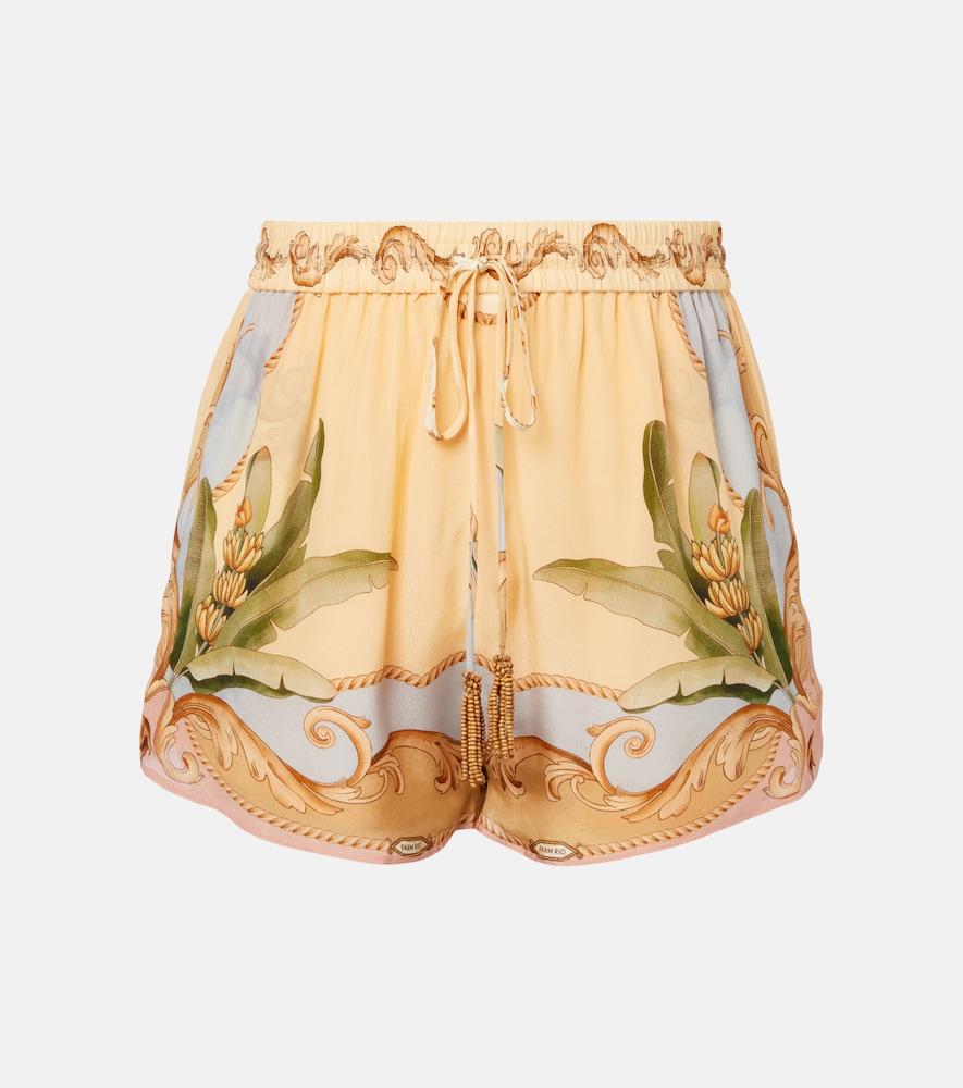 farm rio banana royalty kalendoscope multicolor shorts