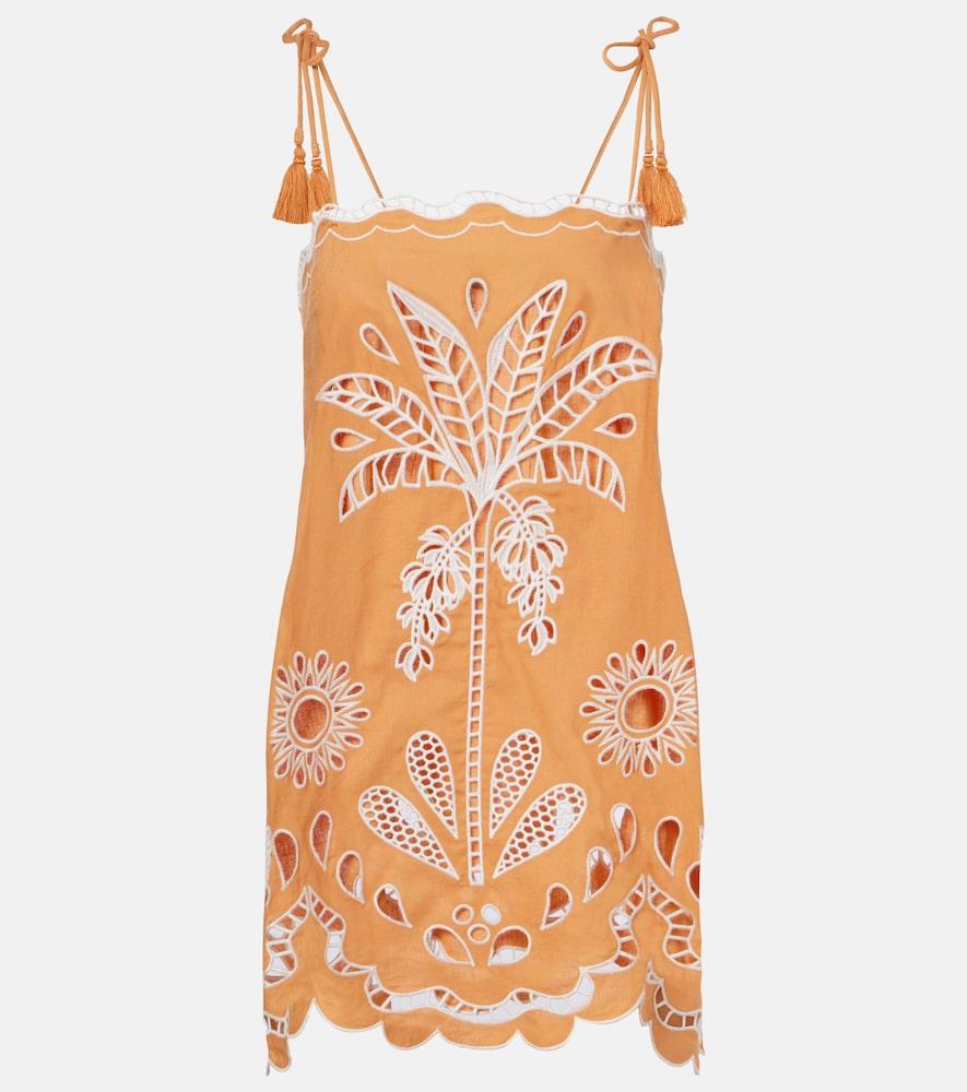 farm rio banana tree embroidered linen