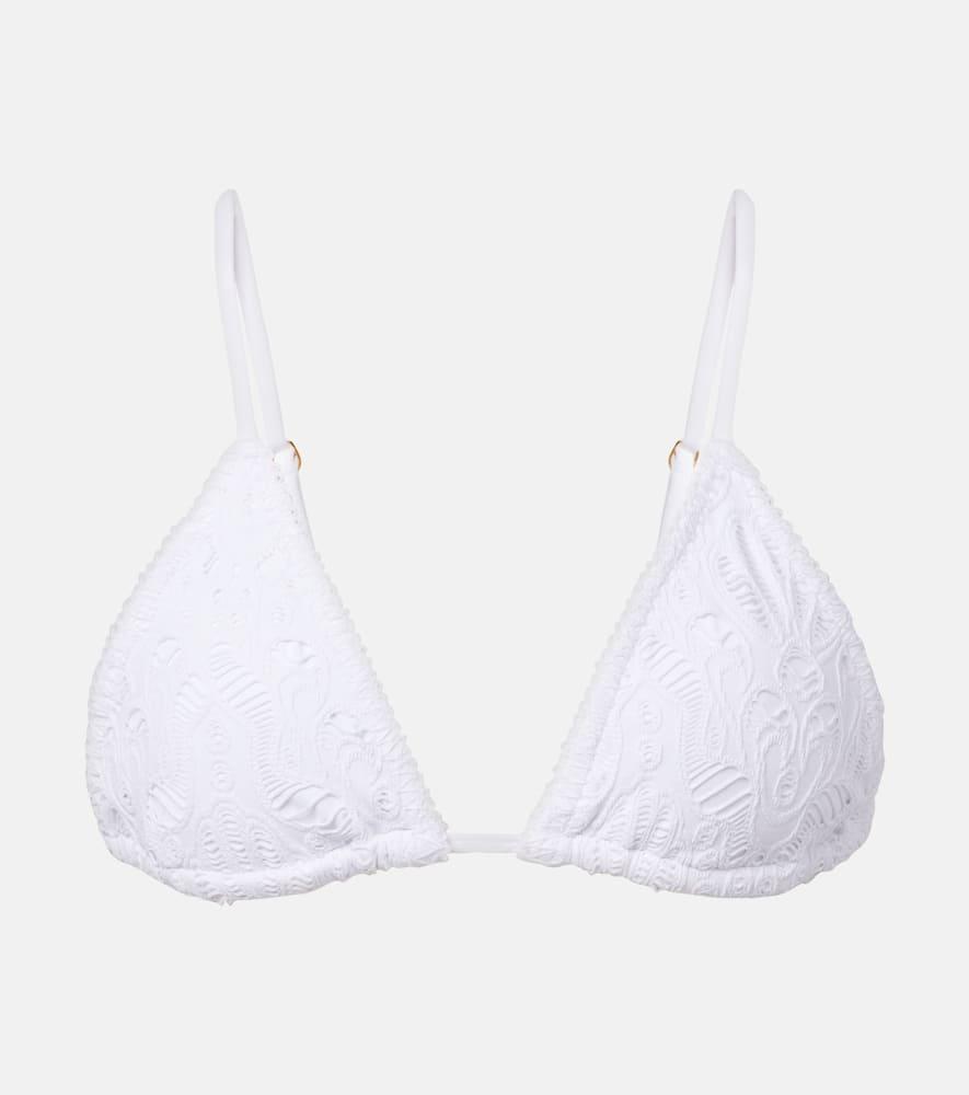 farm rio broderie anglaise cotton bikini top