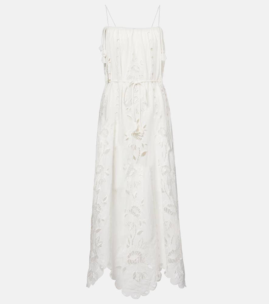 farm rio broderie anglaise maxi dress