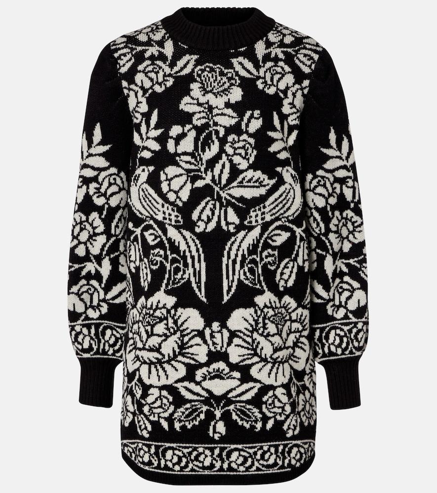 farm rio cashew and birds minidress