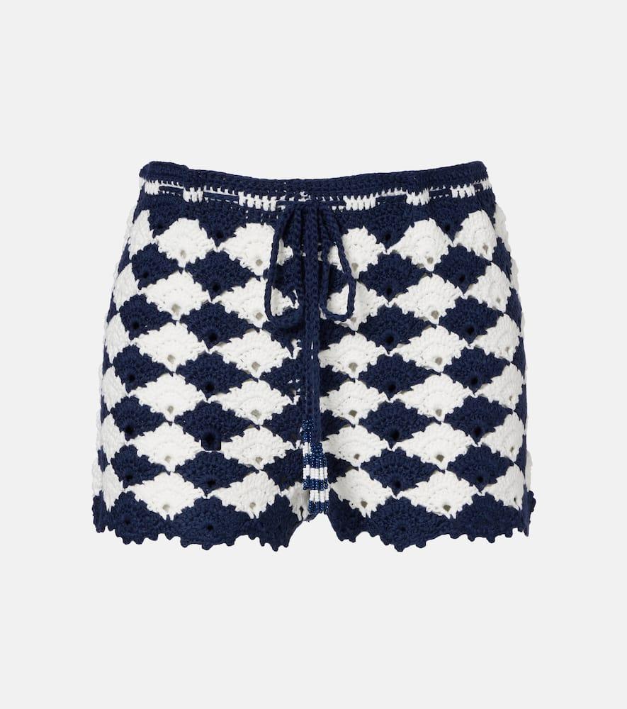 farm rio crochet shorts