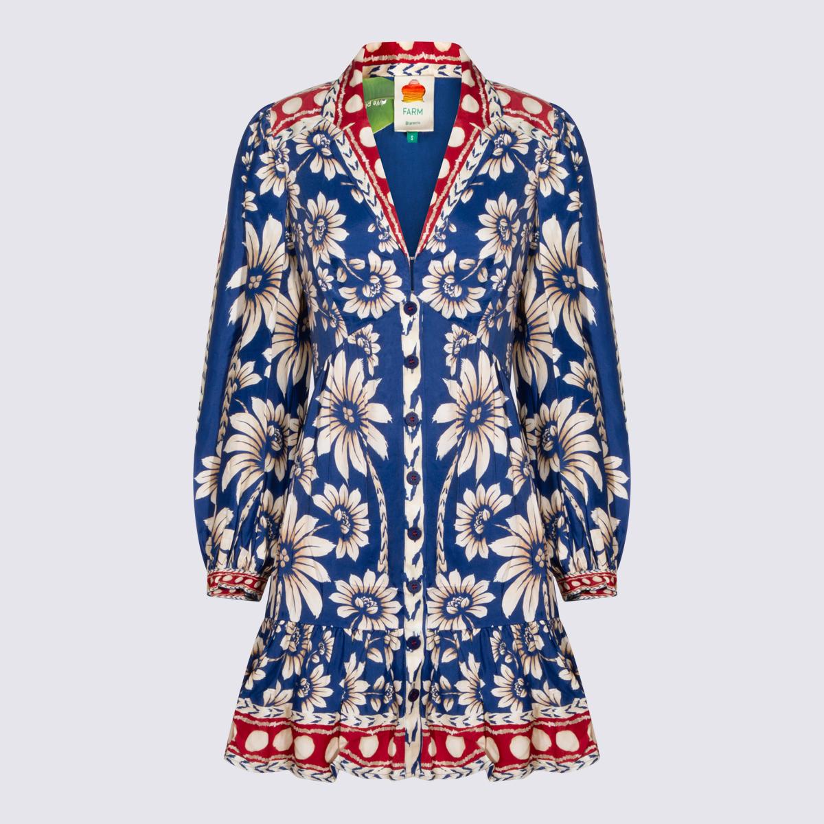 farm rio dresses luna blue _vi - women