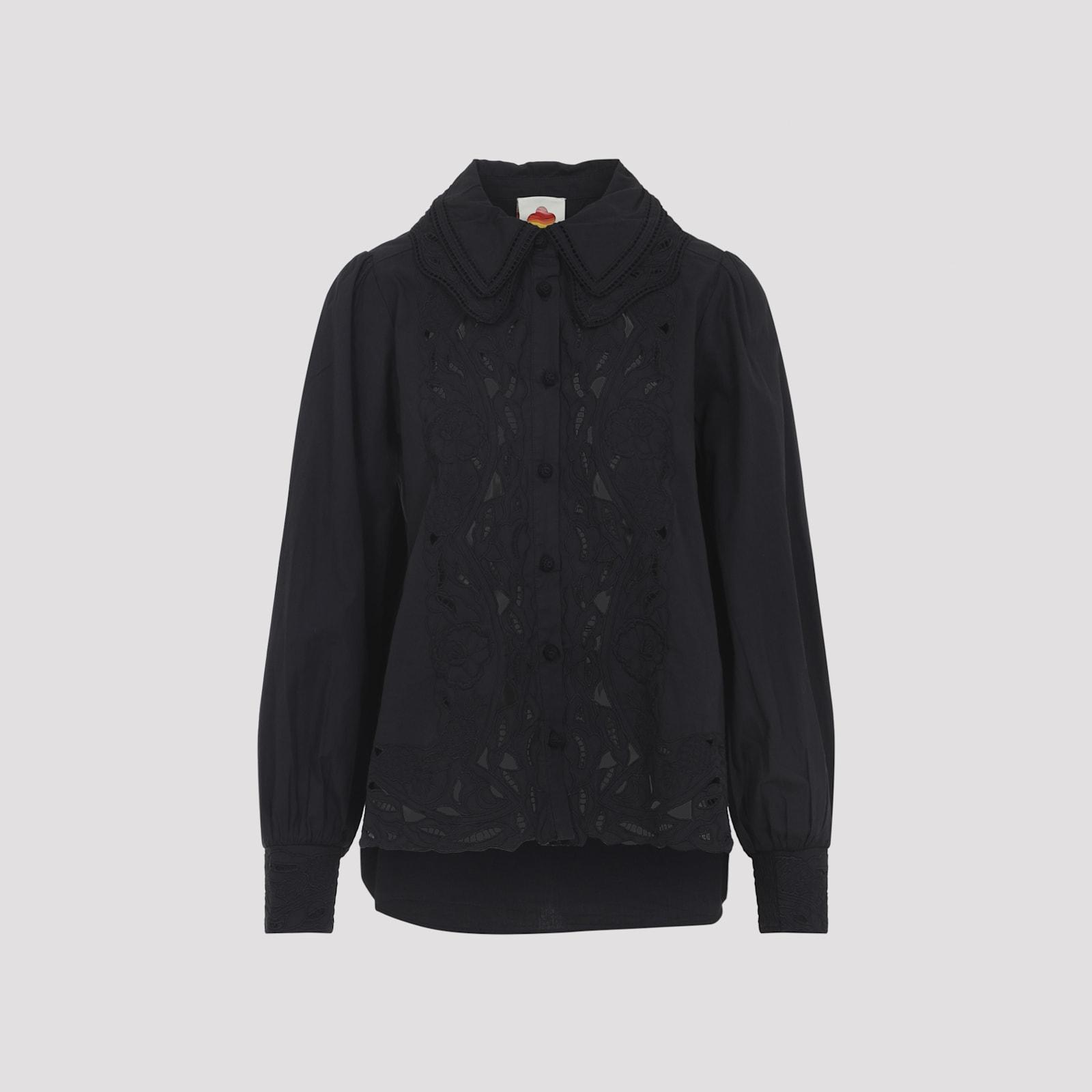 farm rio ebroidered long sleeve shirt