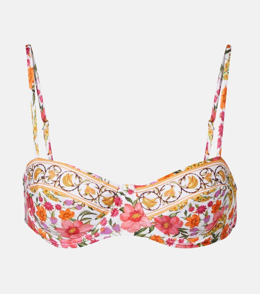 farm rio floral bikini top