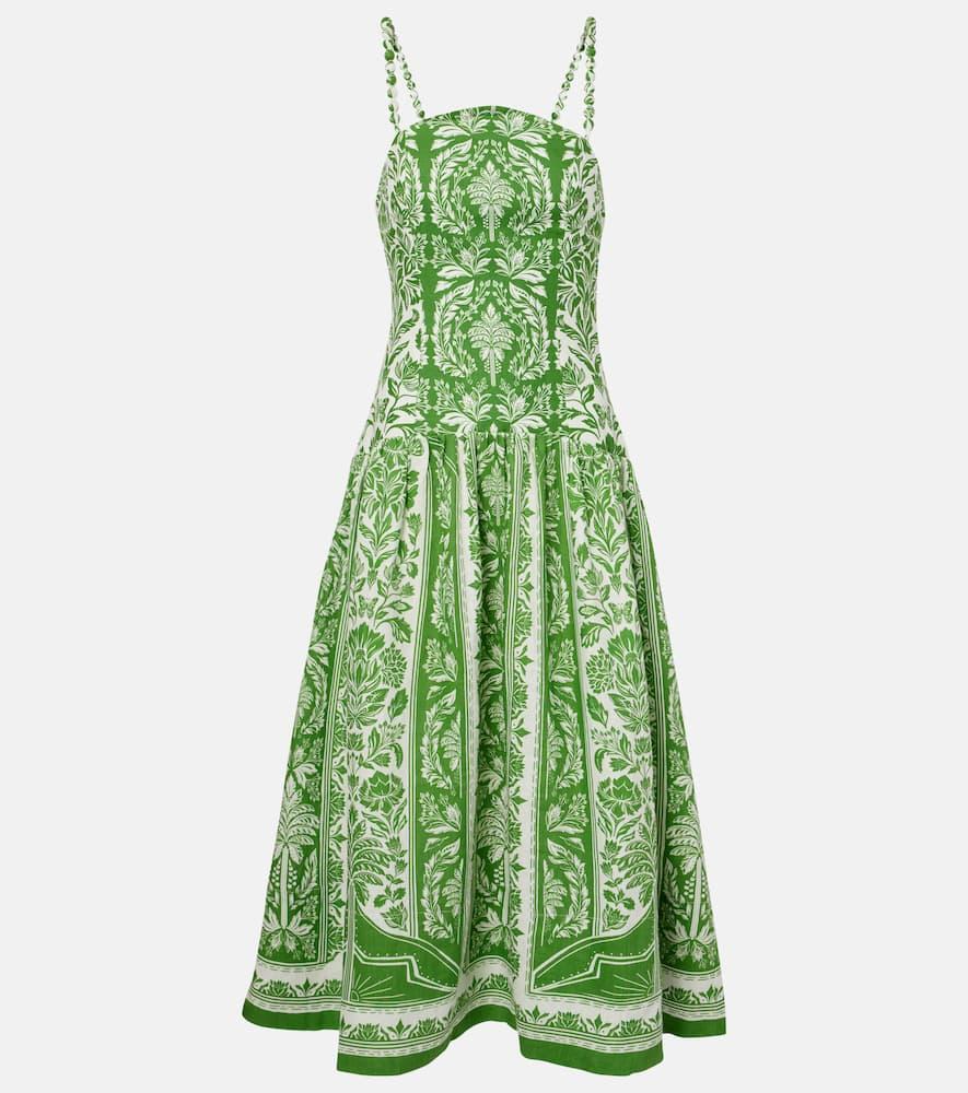 farm rio floral cotton maxi dress