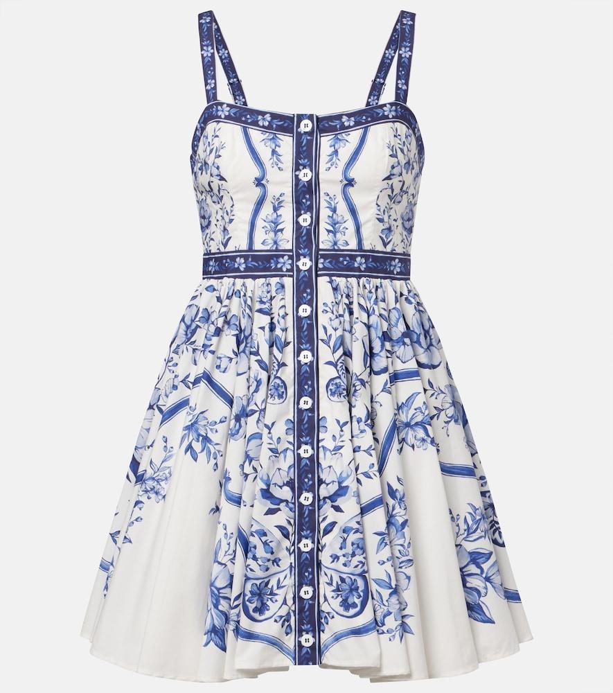 farm rio floral cotton minidress