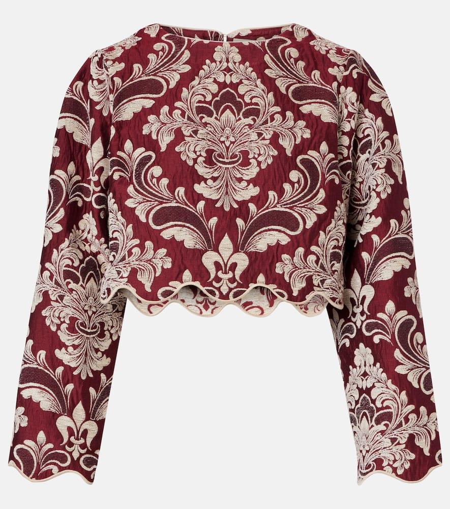 farm rio floral crop top