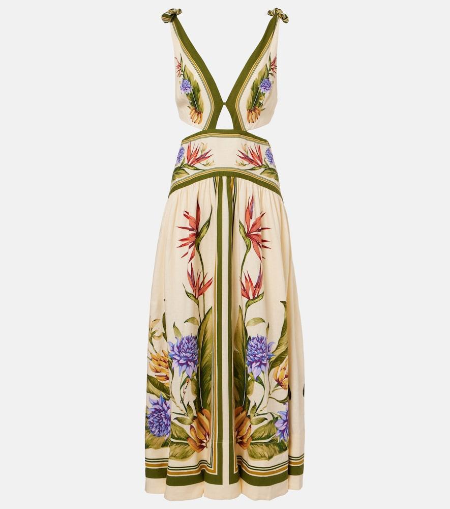 farm rio floral cutout linen