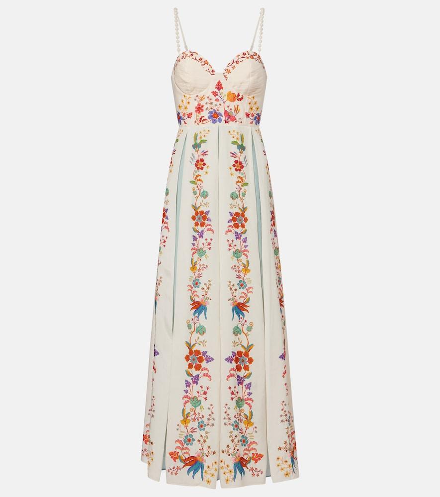 farm rio floral pleated cotton