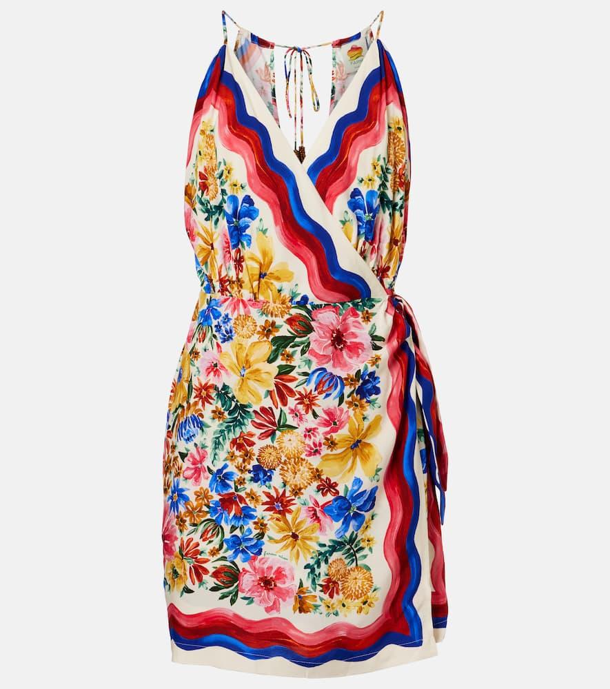 farm rio floraline printed minidress