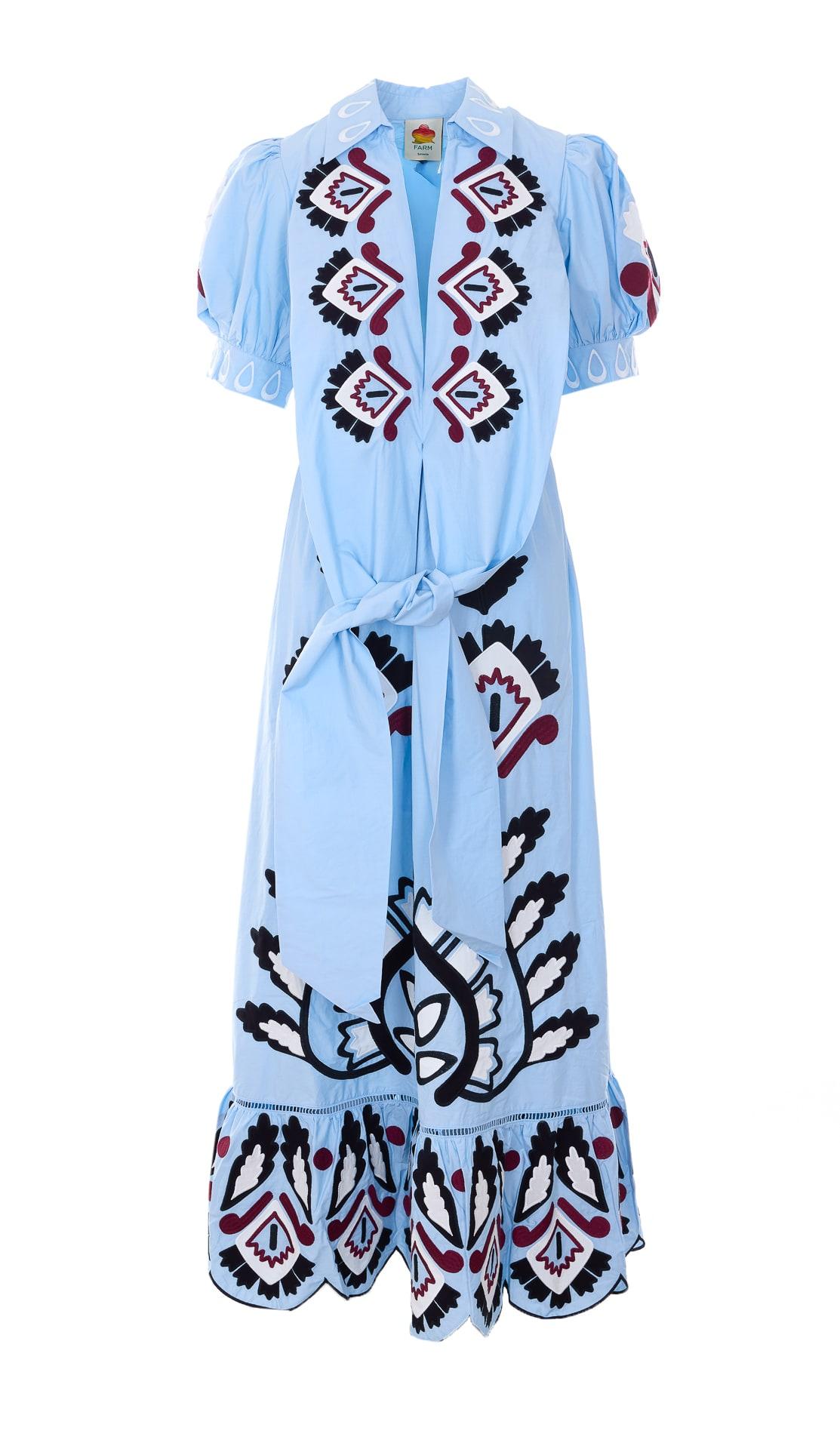 farm rio maxi artisanal dress