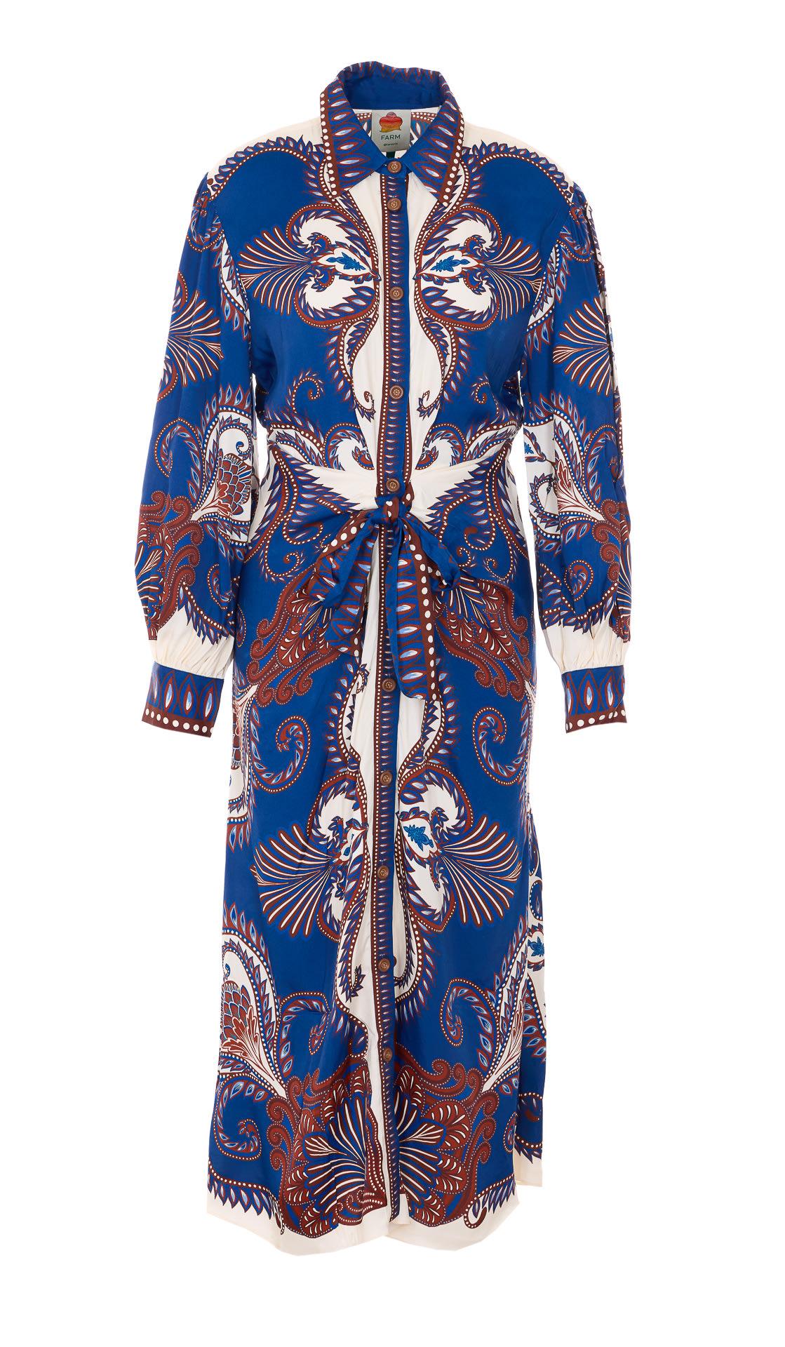 farm rio midi arabesque dress