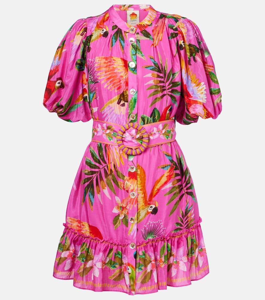 farm rio printed belted cotton