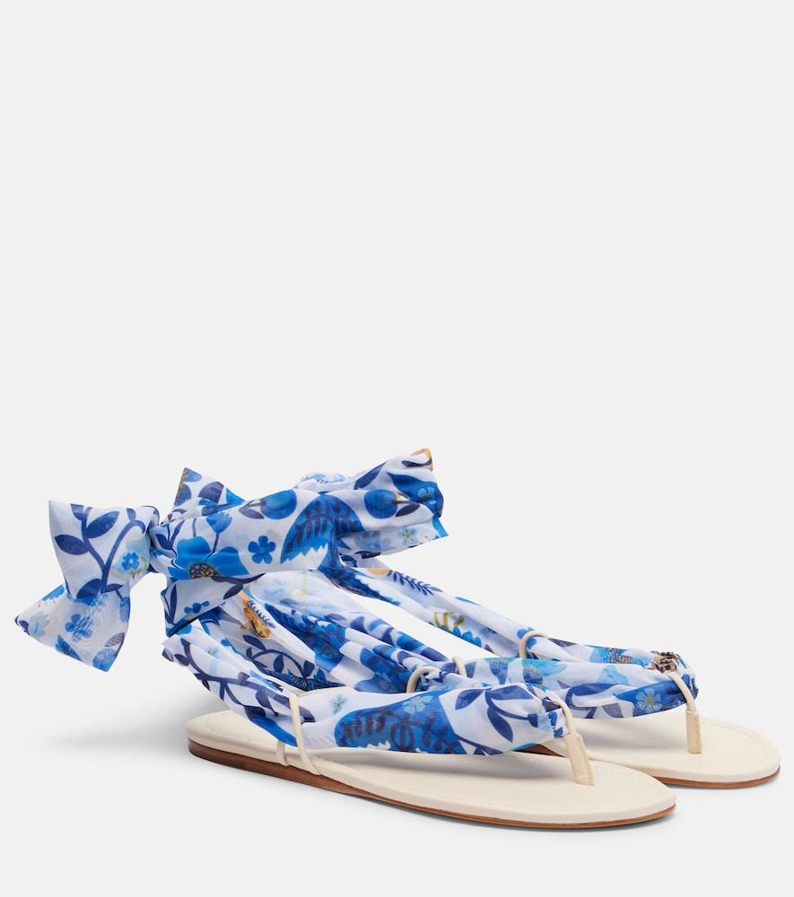 farm rio printed thong sandals