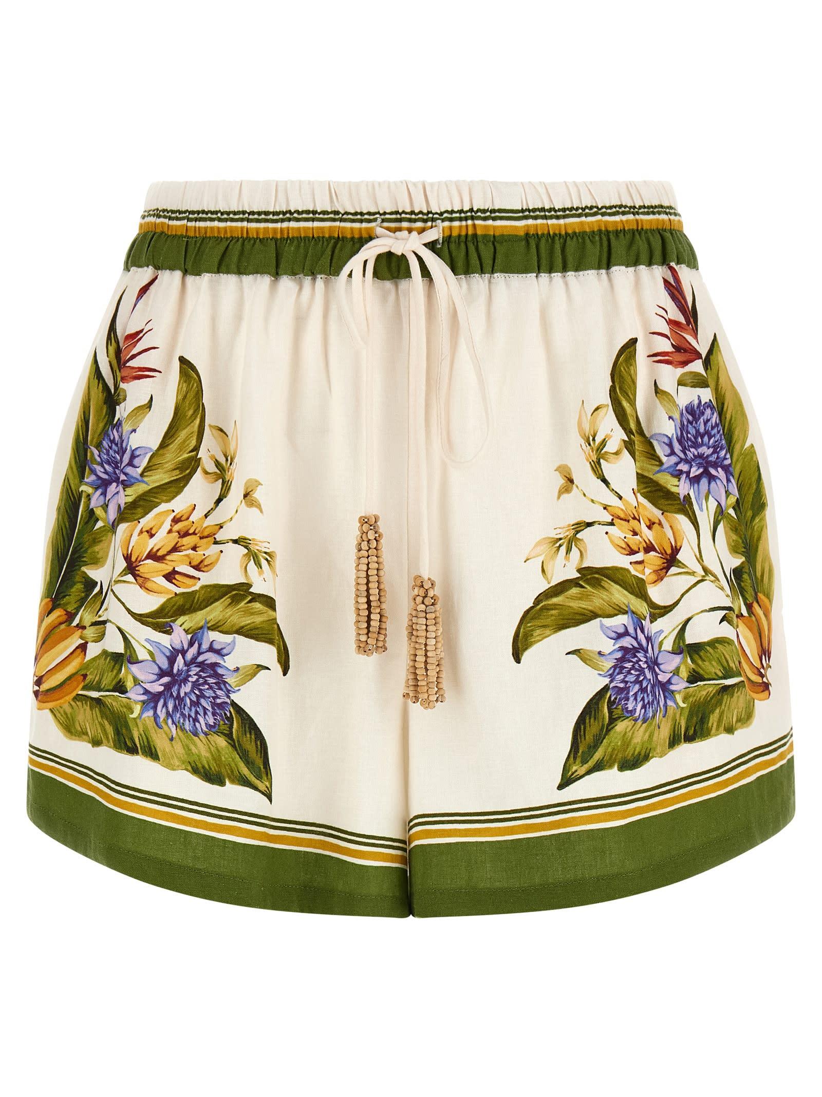 farm rio sand tropical scarf shorts