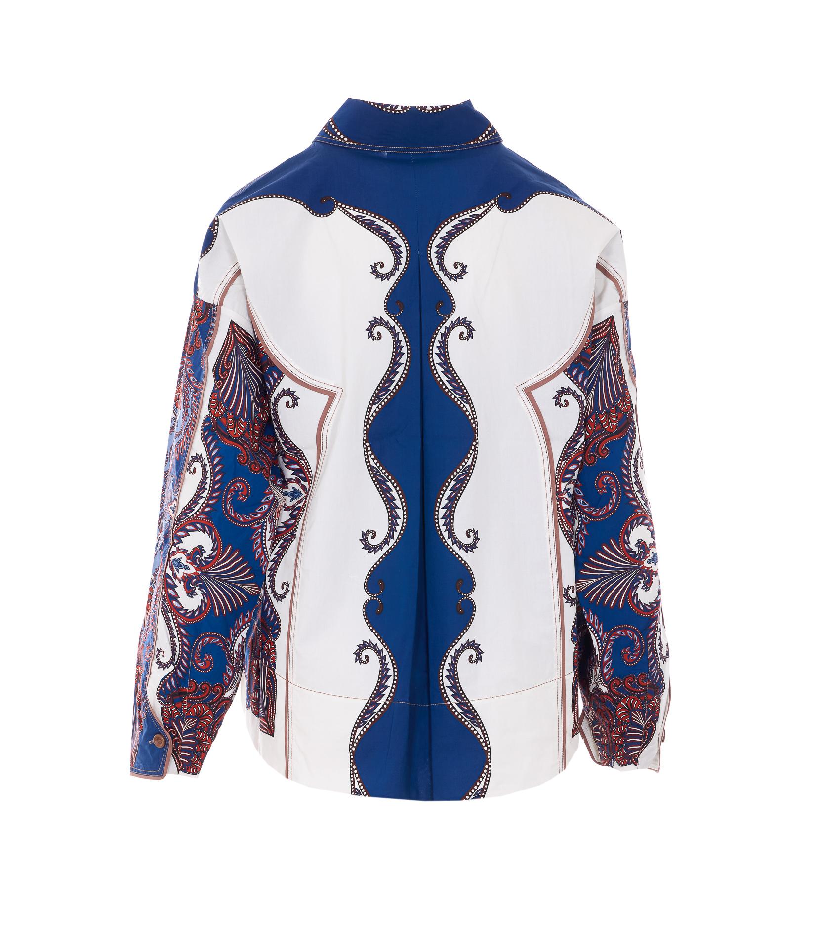 farm rio shirts blue cotton - women