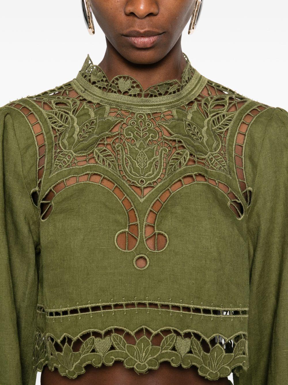 farm rio shirts green - women