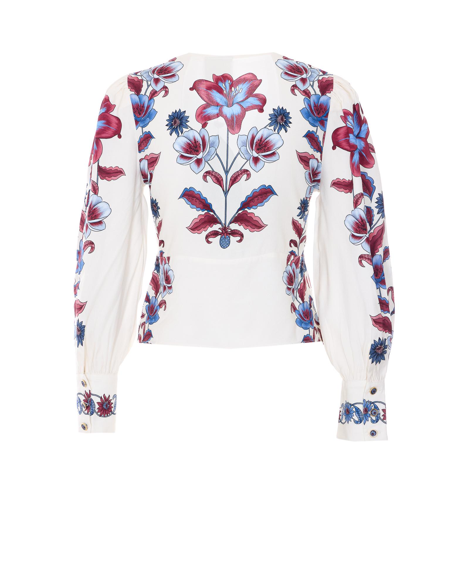 farm rio shirts white viscose - women