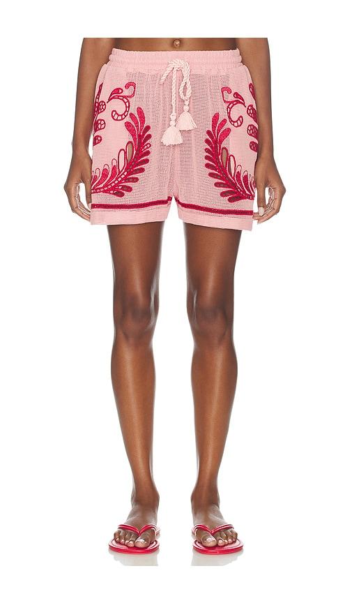 farm rio short in pink.