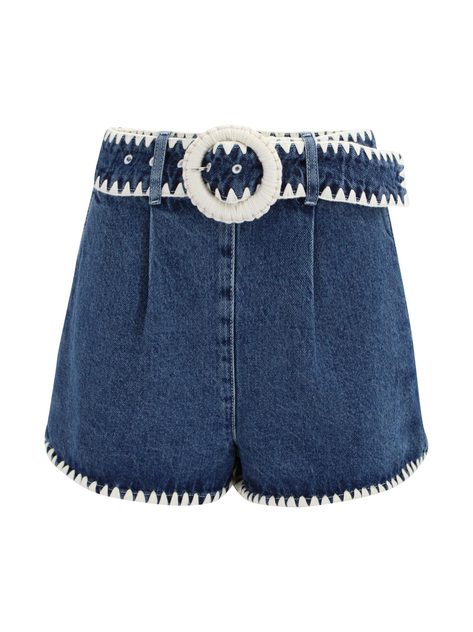 farm rio shorts denim cotton - women