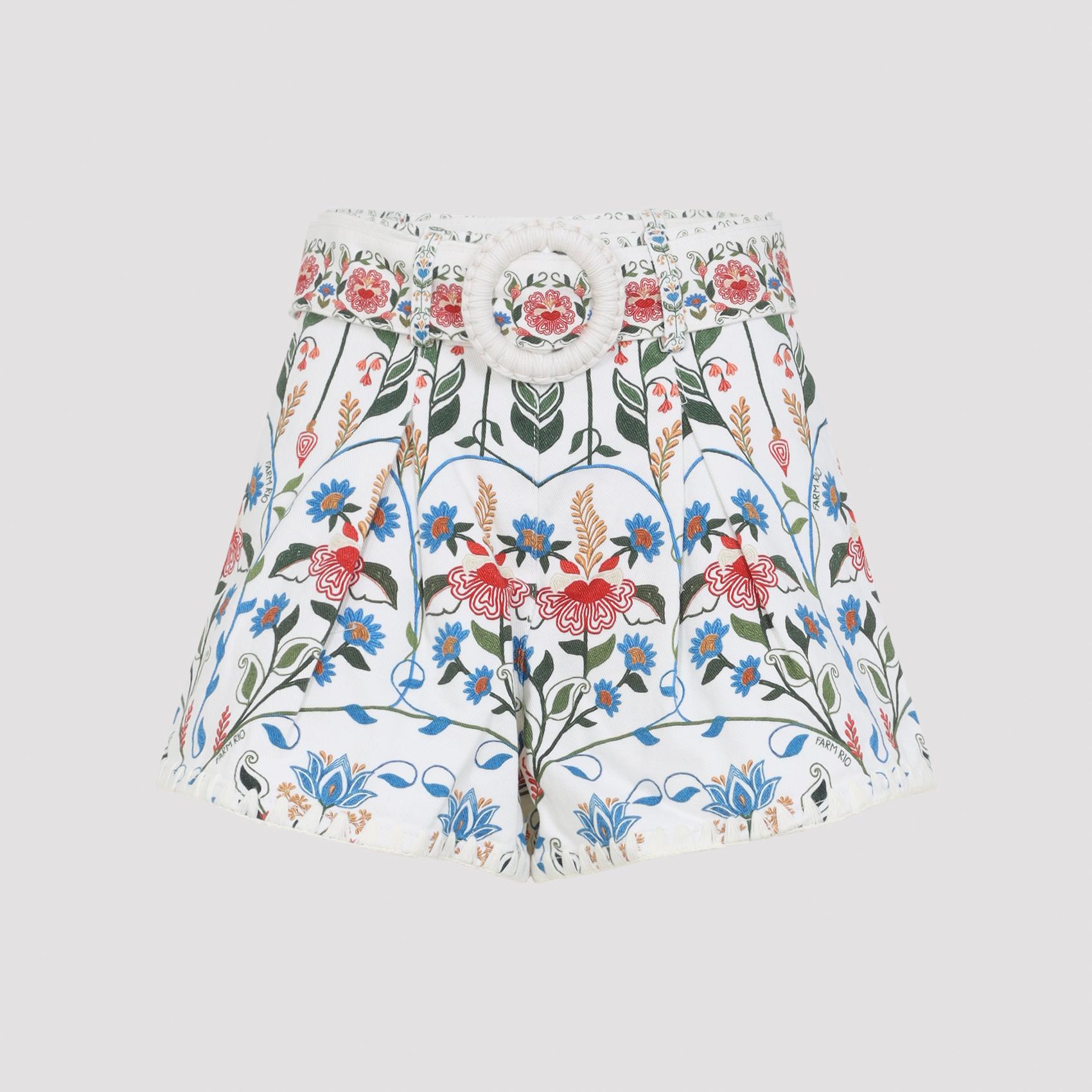 farm rio shorts multicolour cotton - women