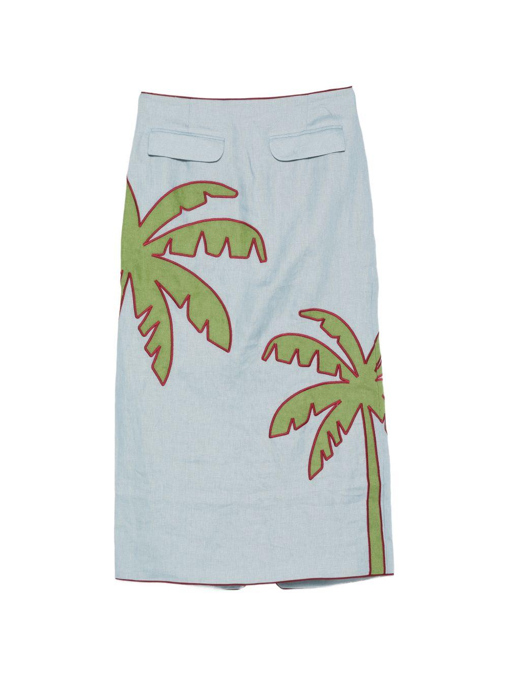 farm rio skirts blue - women