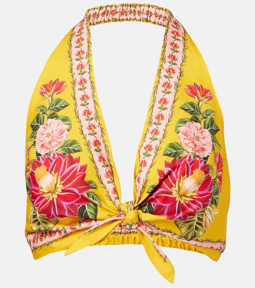 farm rio spring awakening cotton crop top