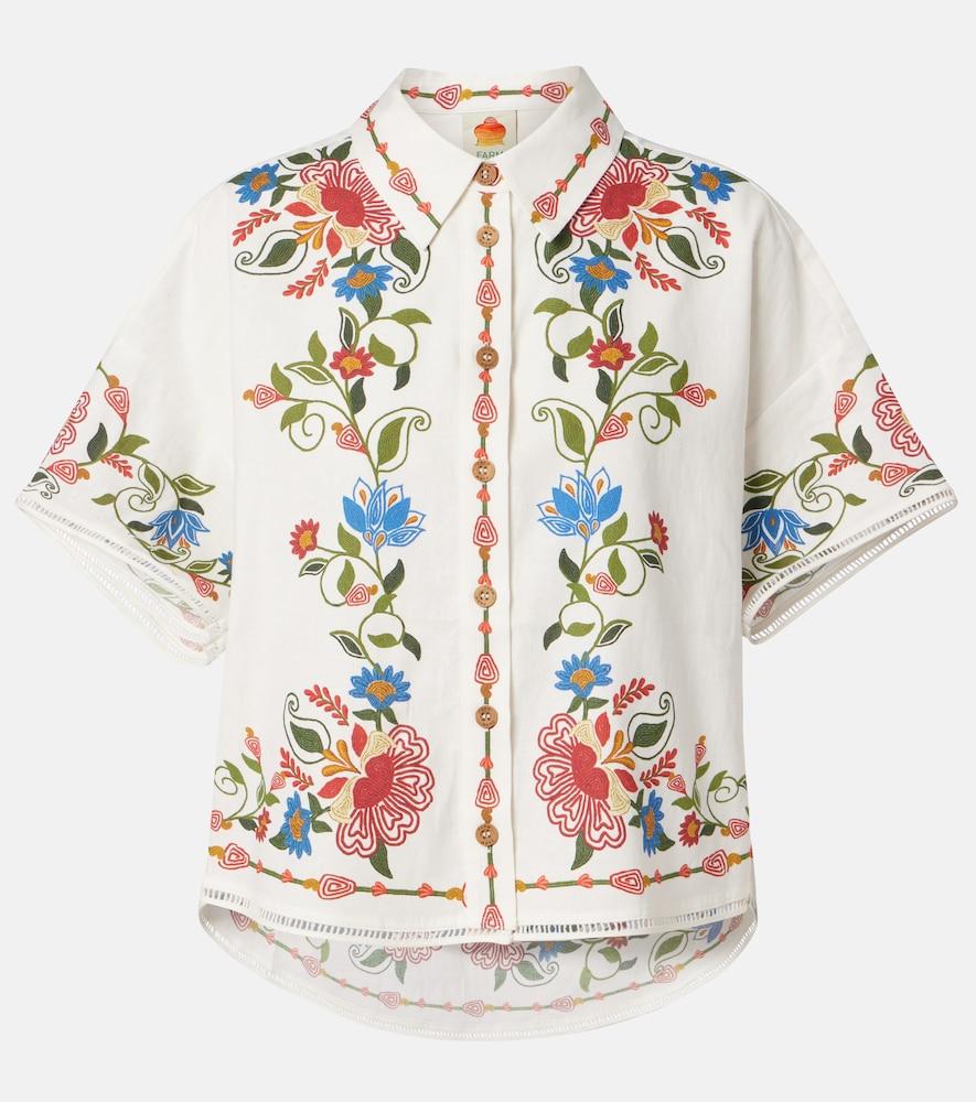 farm rio stitched garden linen