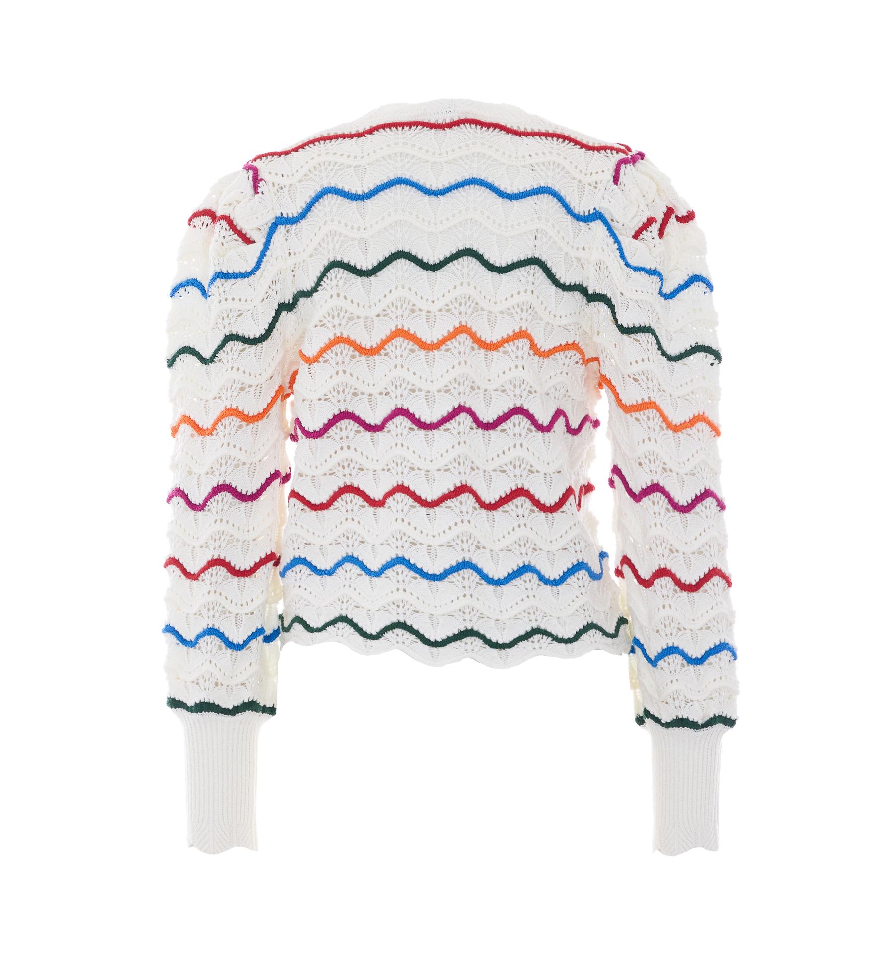 farm rio sweaters white cotton - women