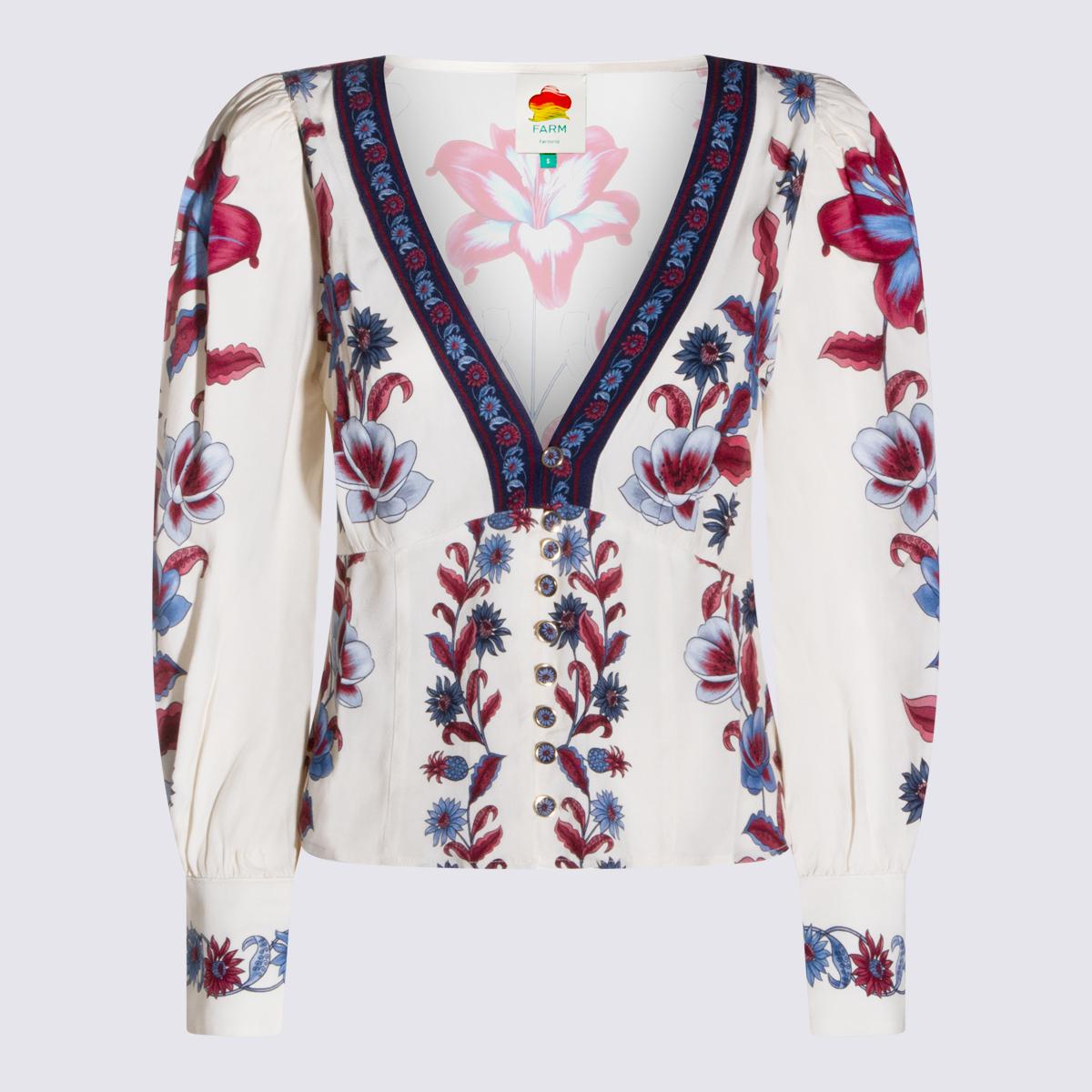 farm rio top malu winter white _ viscose - women