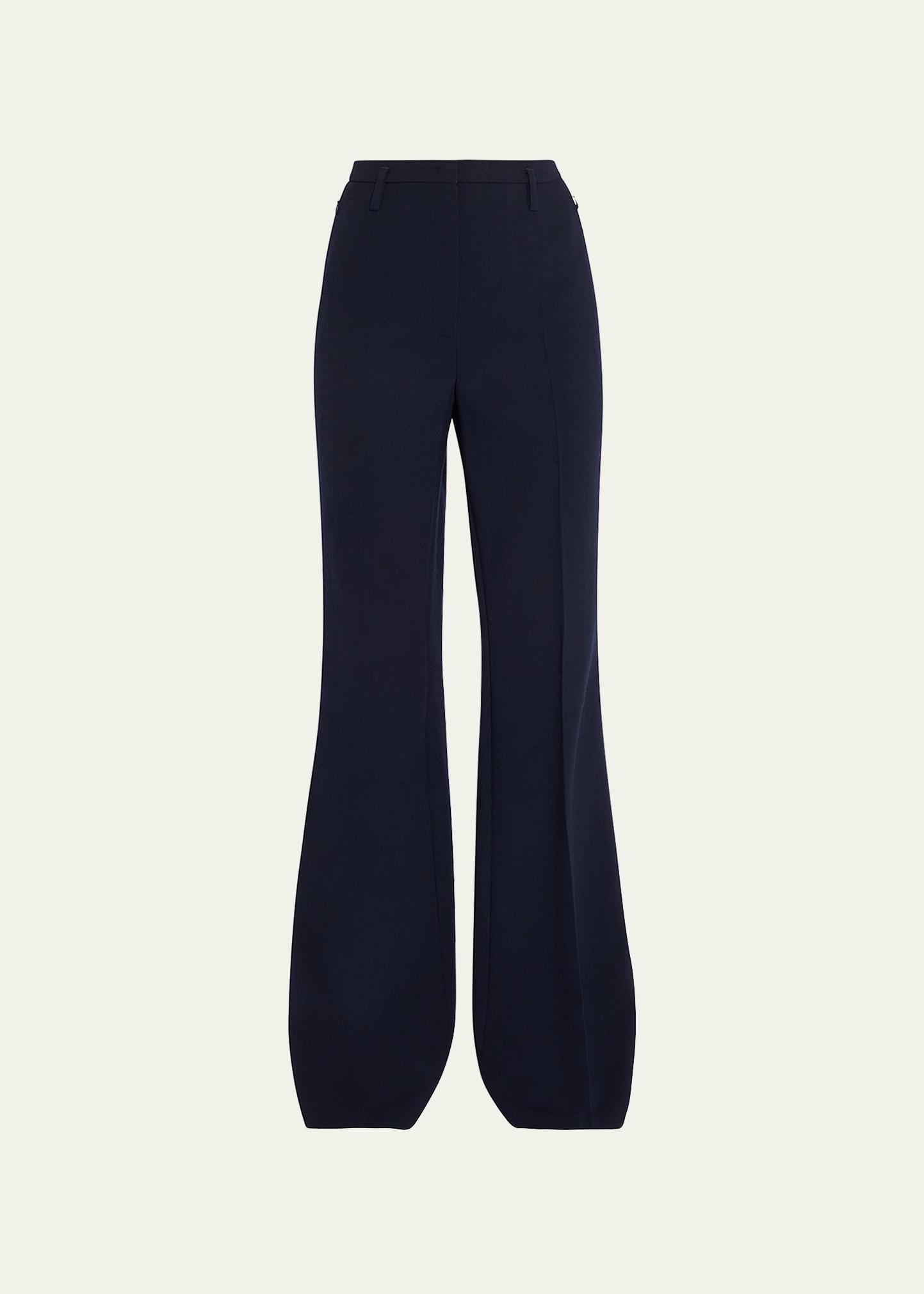 farrah boot-cut mid-rise wool pants