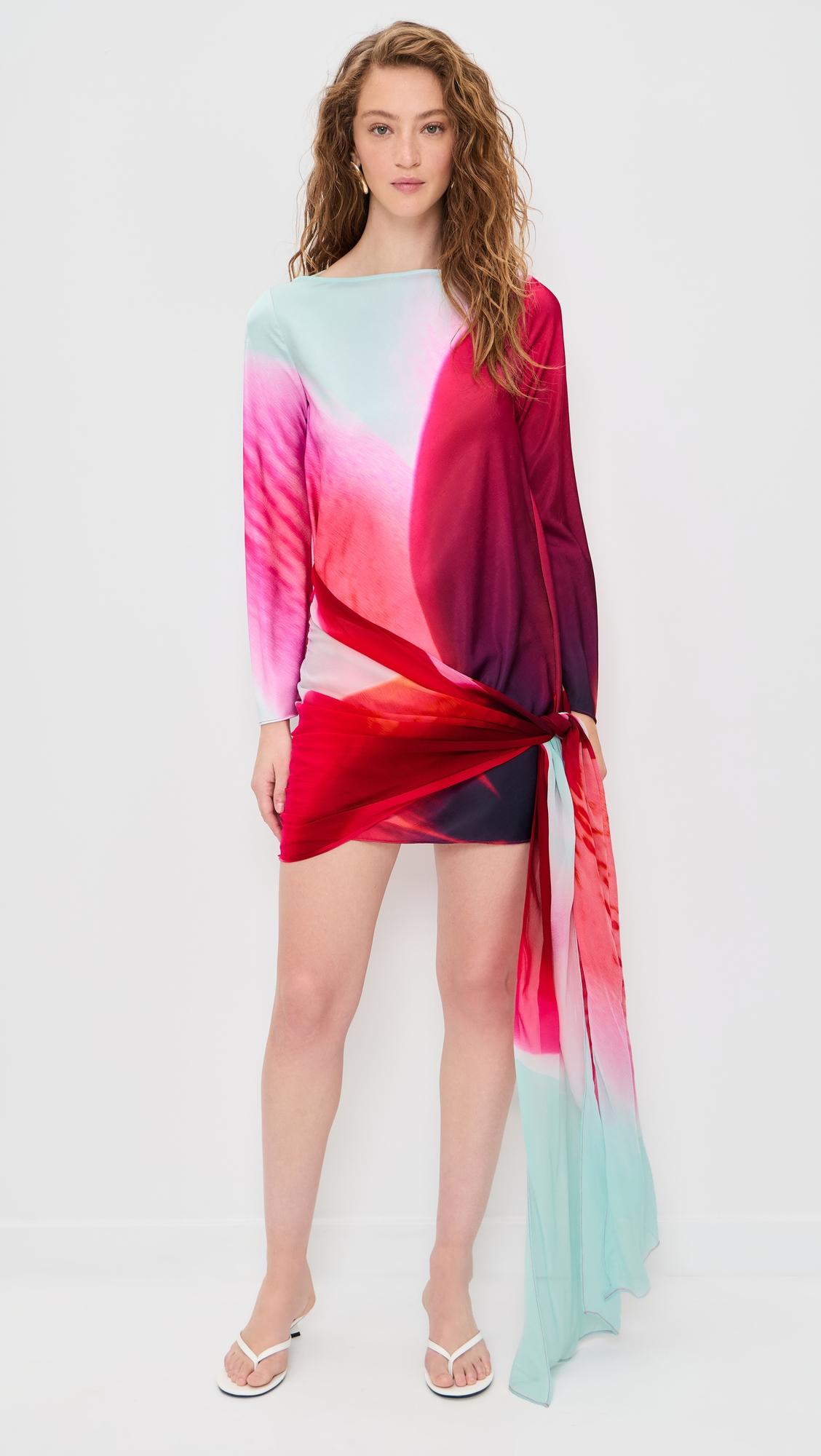 farrah long sleeve mini dress