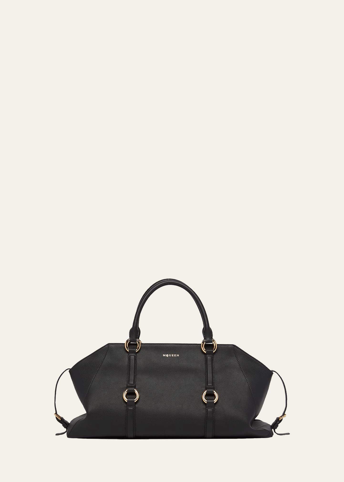 farringdon medium elongated calf leather shoulder bag